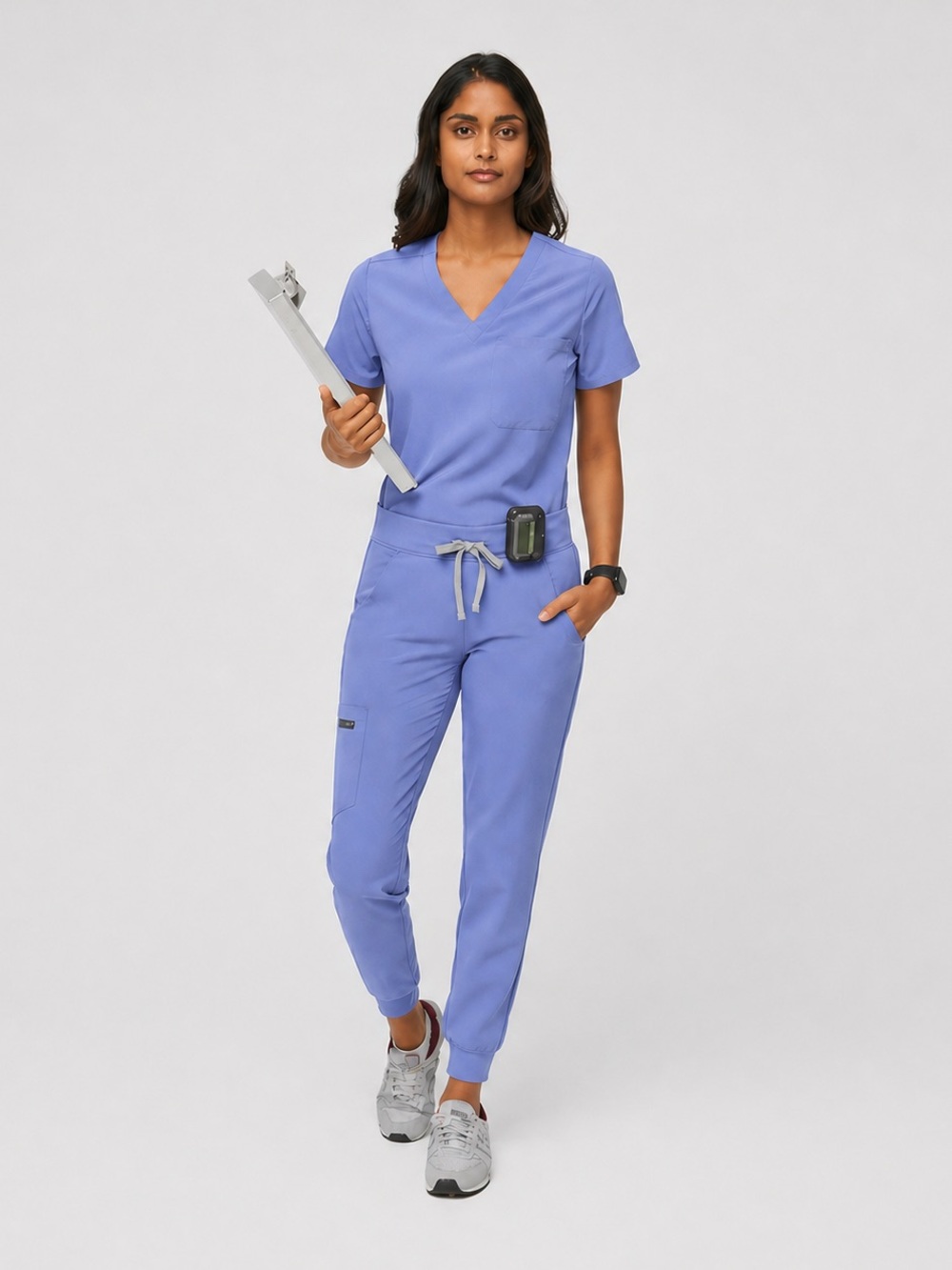 Women’s Blue Scrub Jogger Pants - Comfort Fit
